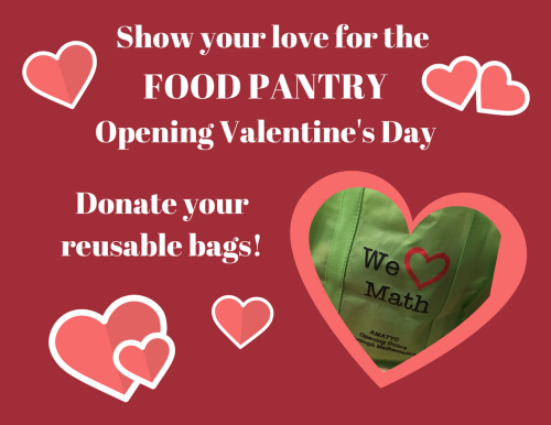 donate reusable bags to the food pantry